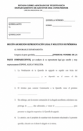 MOCIÓN PARA ASUMIR REPRESENTACIÓN LEGAL Y EN SOLICITUD DE PRÓRROGA ANTE DACO
