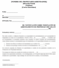 CARTA DE TERMINACIÓN DE ARRENDAMIENTO POR VENCIMIENTO CON NUEVA PROPUESTA