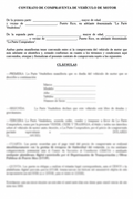 CONTRATO DE COMPRAVENTA DE AUTOMÓVIL SIN DEUDA NI GRAVÁMENES