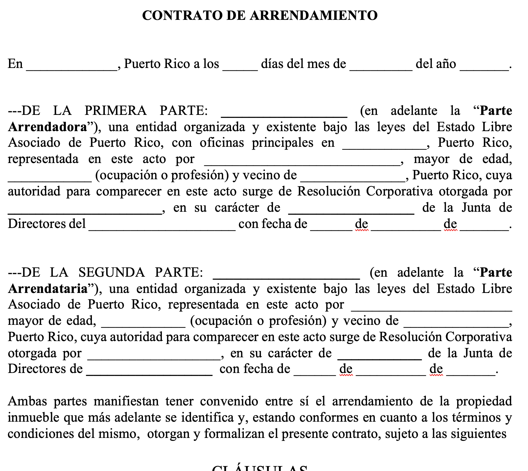 CONTRATO DE ARRENDAMIENTO PROPIEDAD COMERCIAL